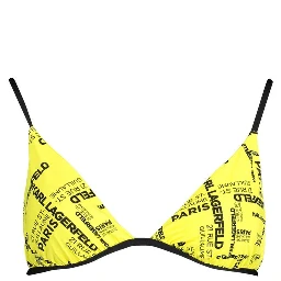 Yellow Elastane Swimwear