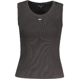 Black Cotton Tank Top