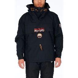 Black Polyester Men's Jacket