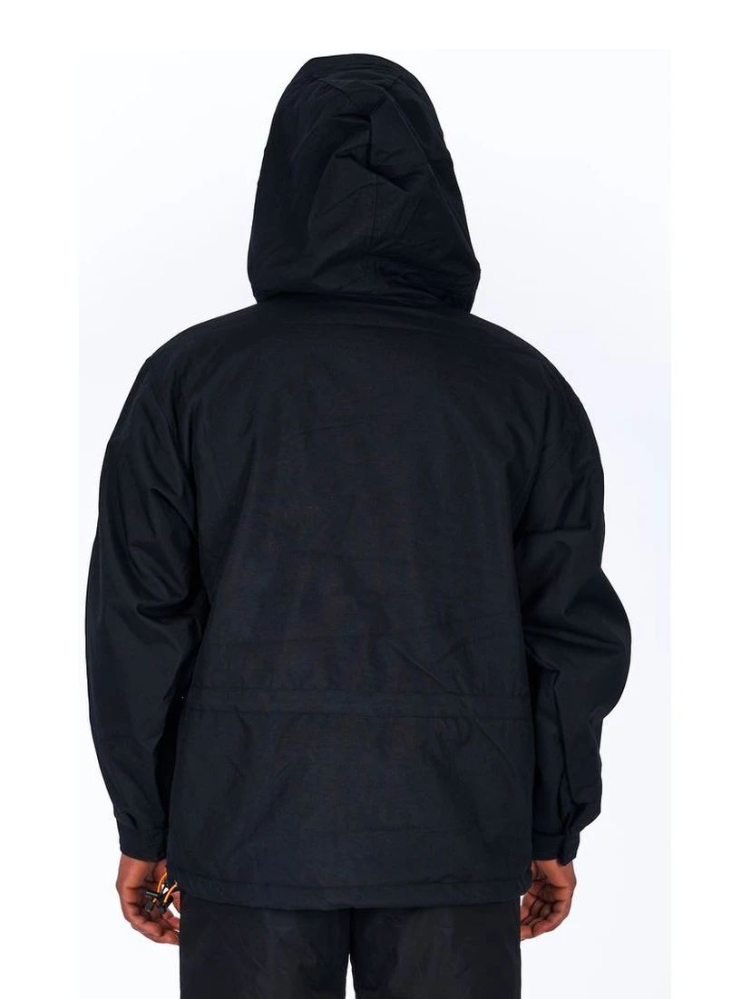 Black Polyester Men's Jacket