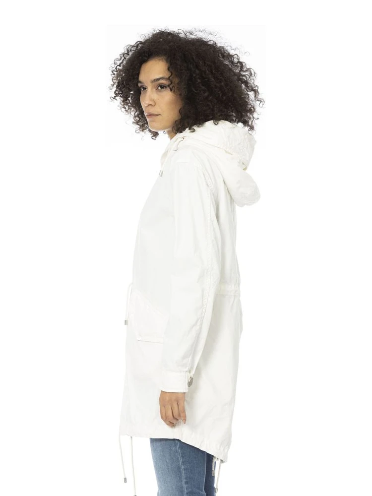 White Cotton Women Parka alternative