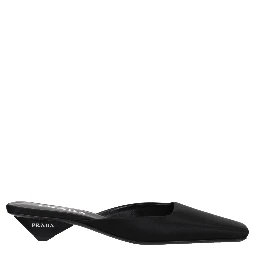 Black Satin Sandals