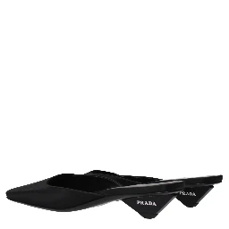 Black Satin Sandals
