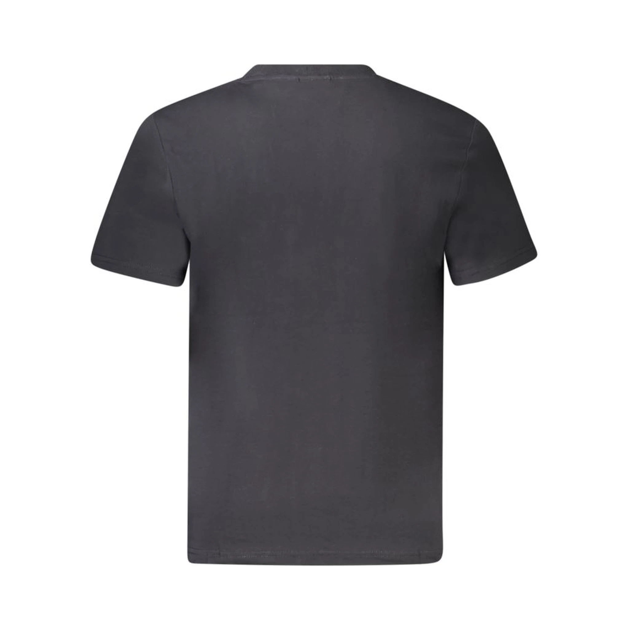 Black Cotton Men T-Shirt