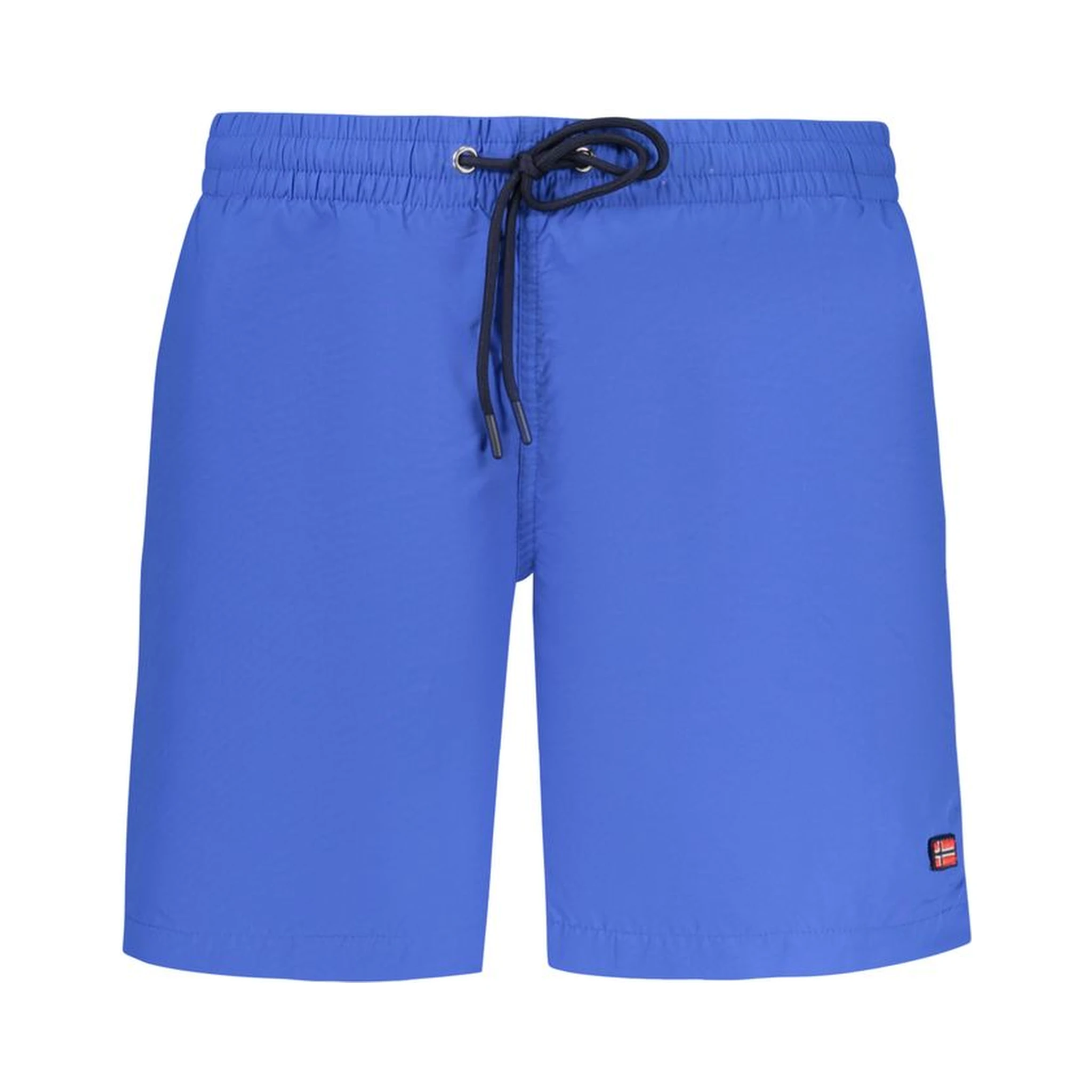 Blue Polyamide Men's Swim Boxer