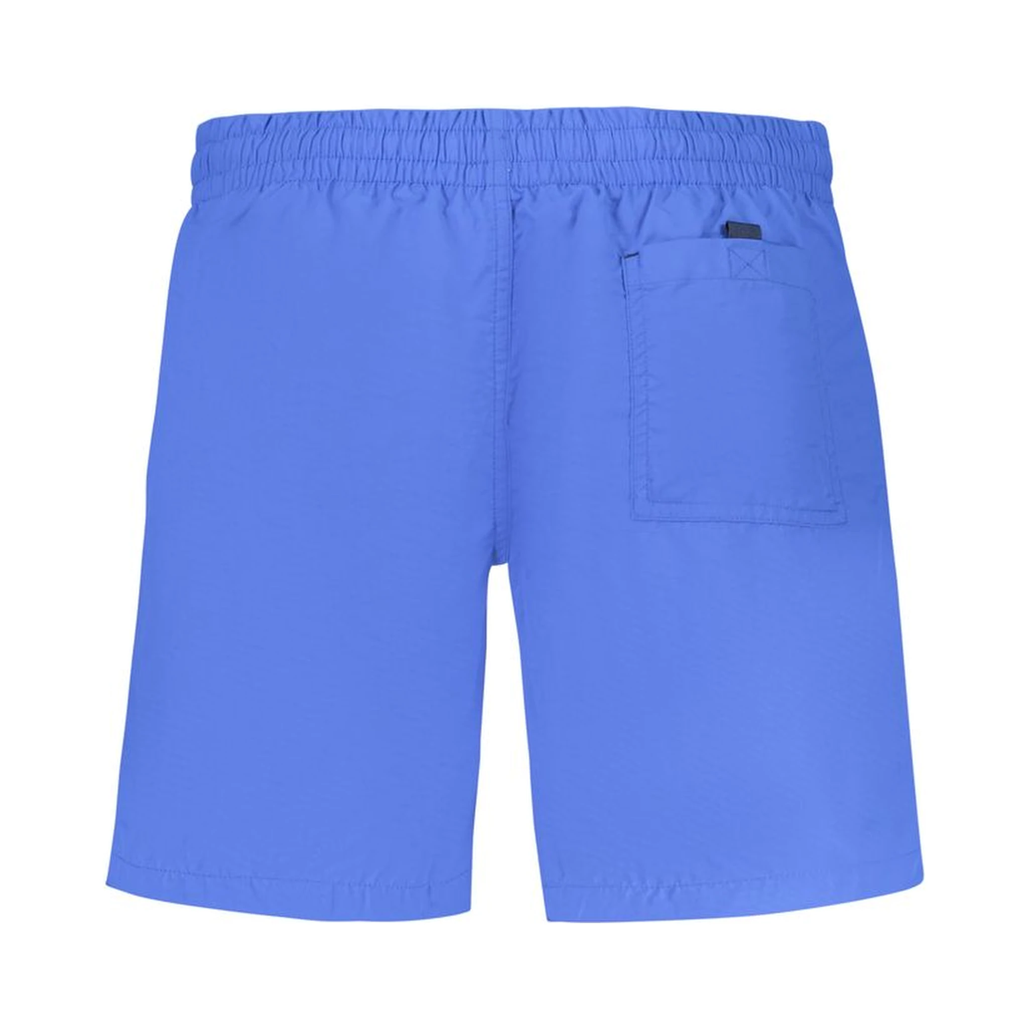 Blue Polyamide Men's Swim Boxer