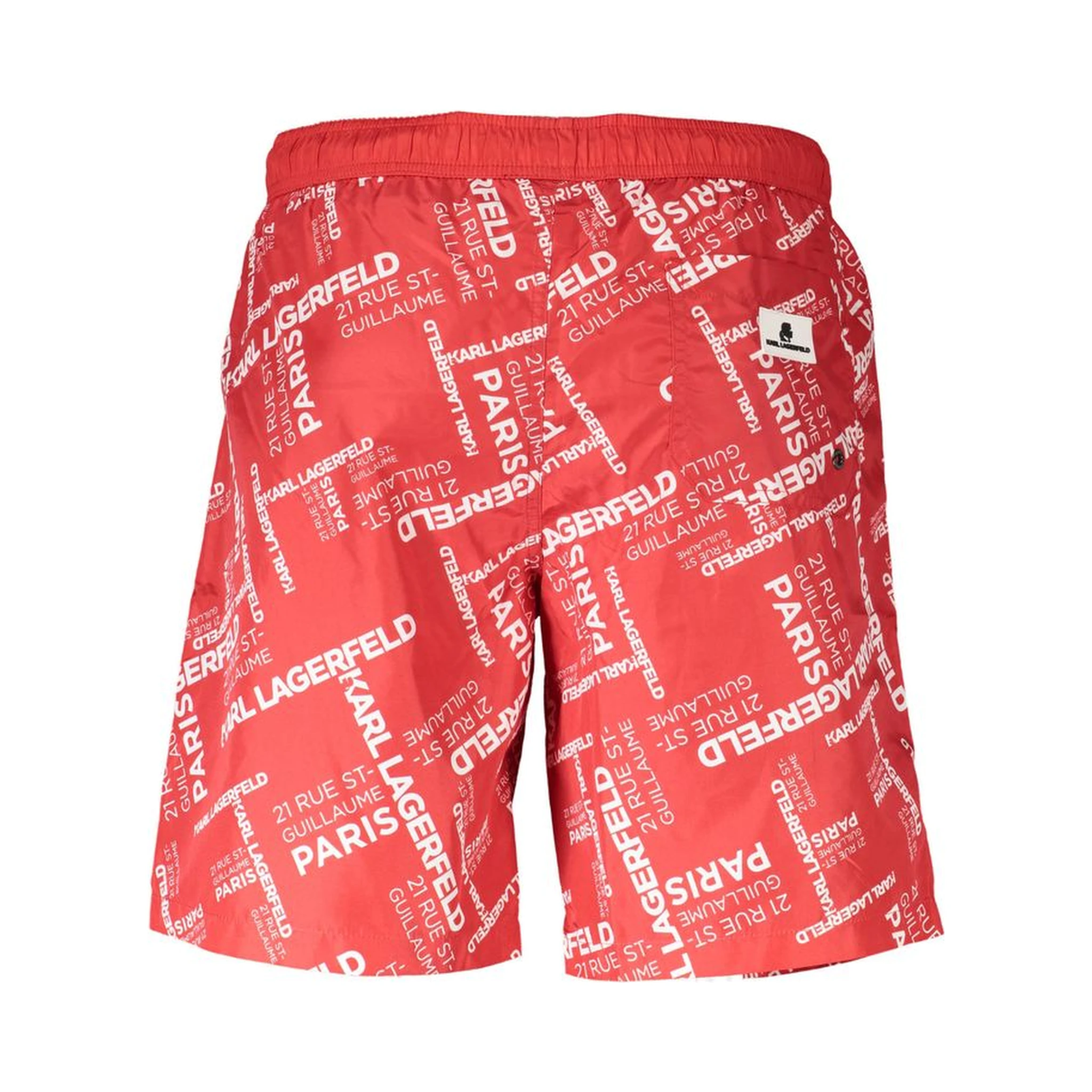 Red Polyester Swimwear