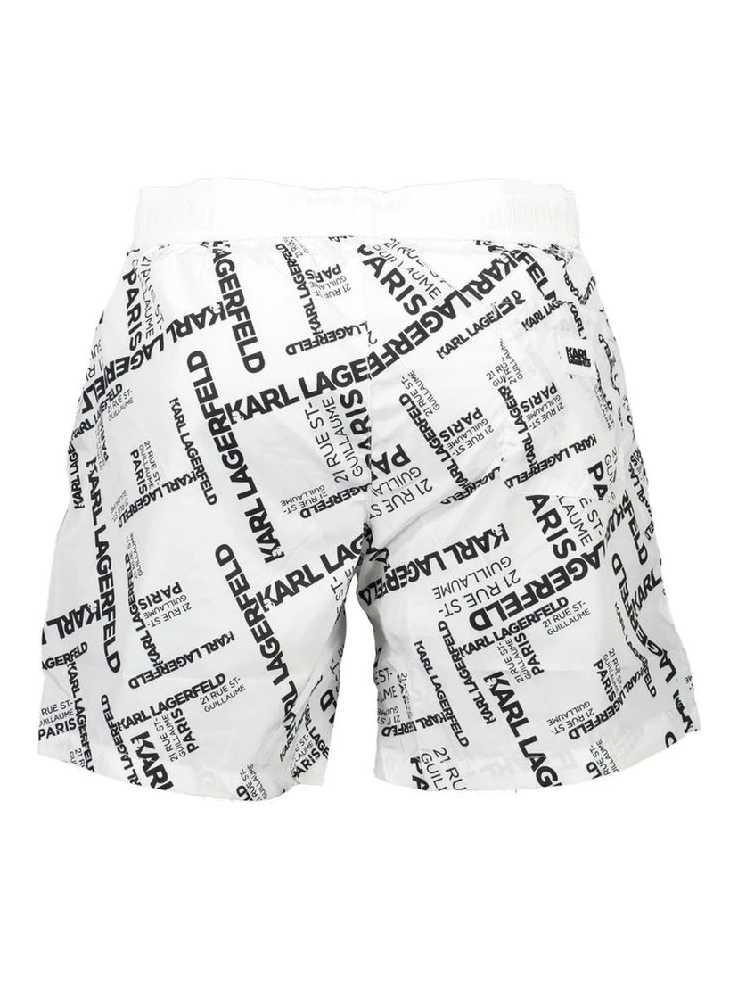 White Polyester Swimwear
