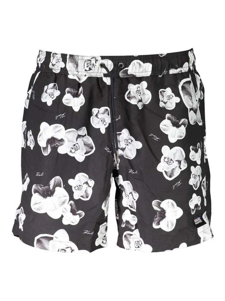 Black Polyester Swimwear