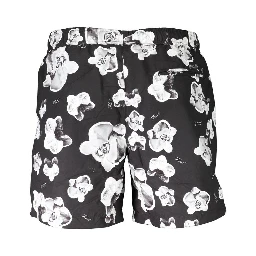 Black Polyester Swimwear