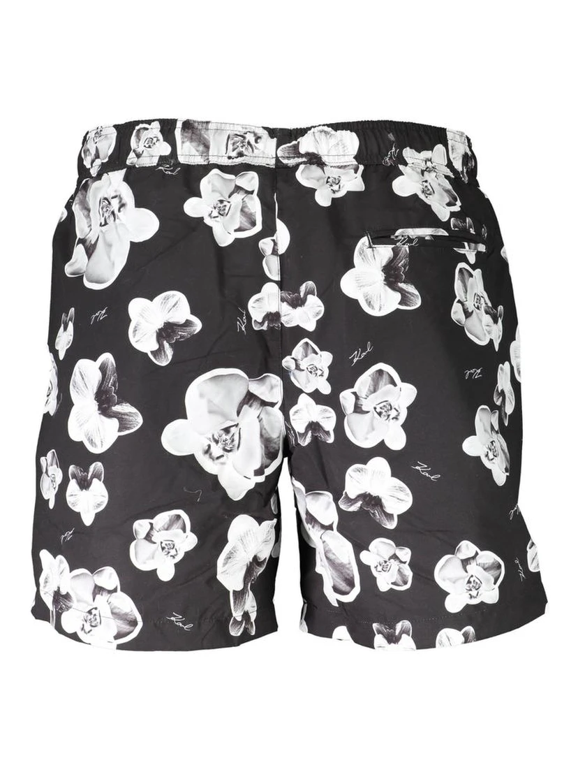 Black Polyester Swimwear