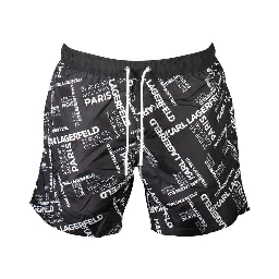 Black Polyester Swimwear