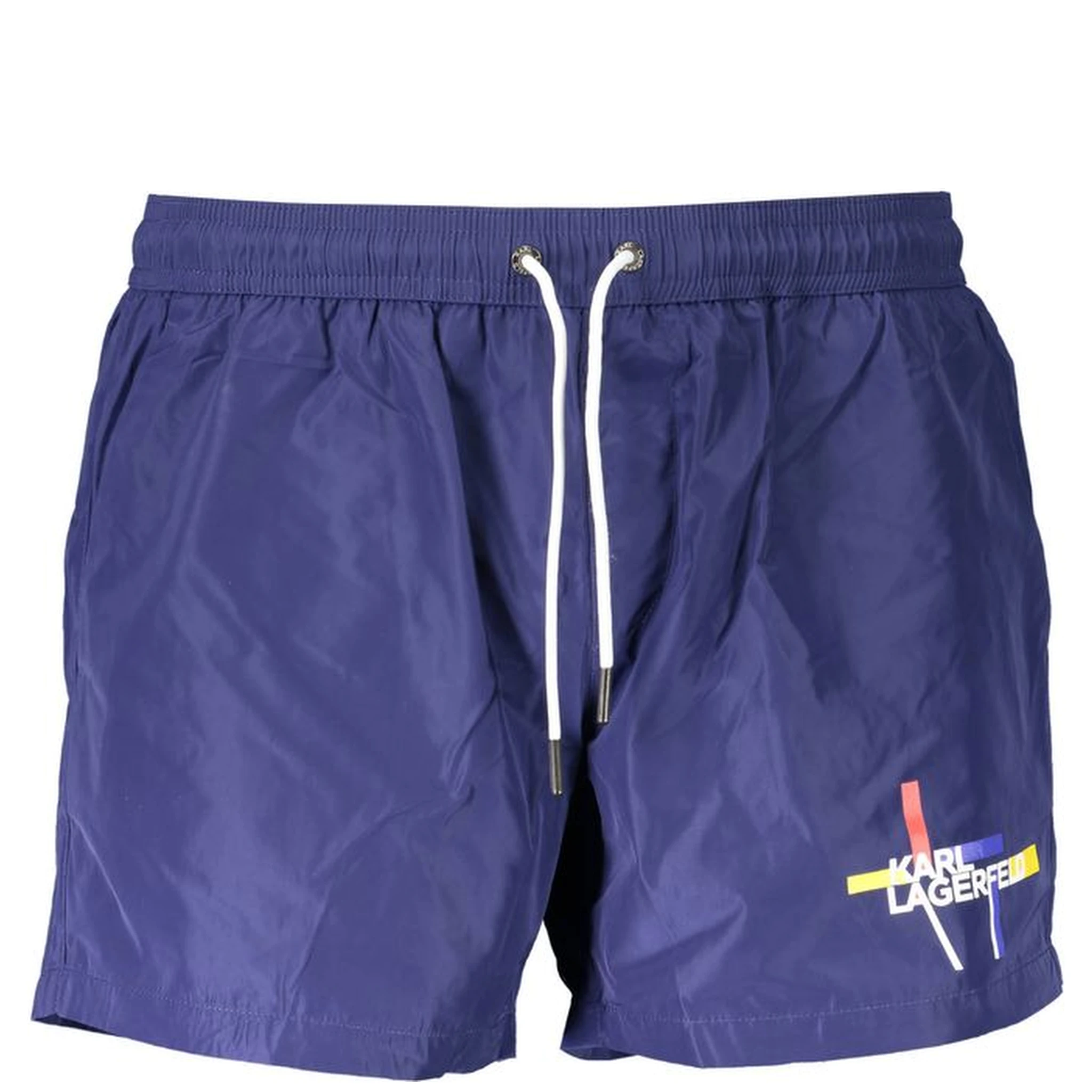 Blue Polyester Swimwear