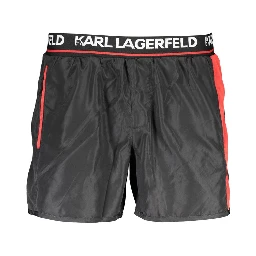 Black Polyester Swimwear