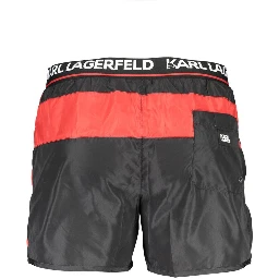 Black Polyester Swimwear