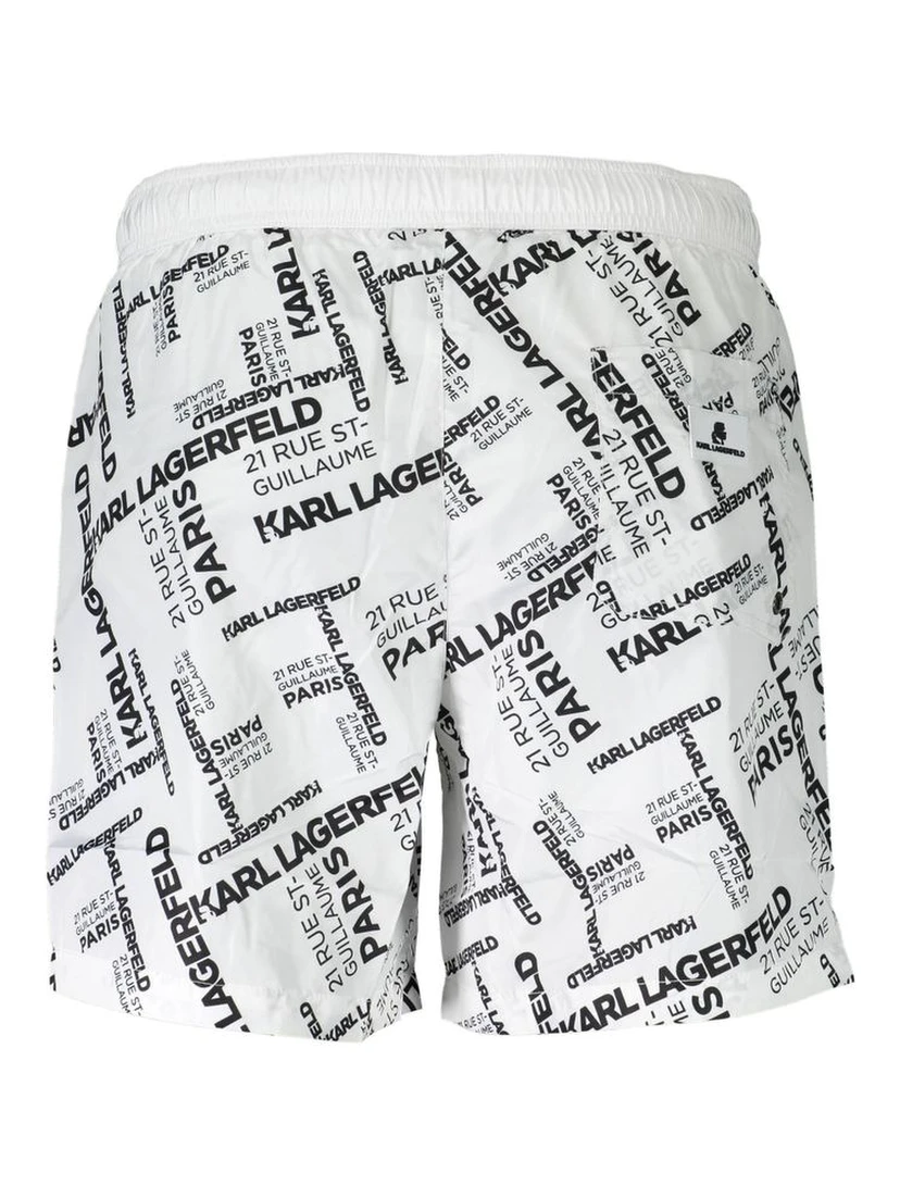 White Polyester Swimwear