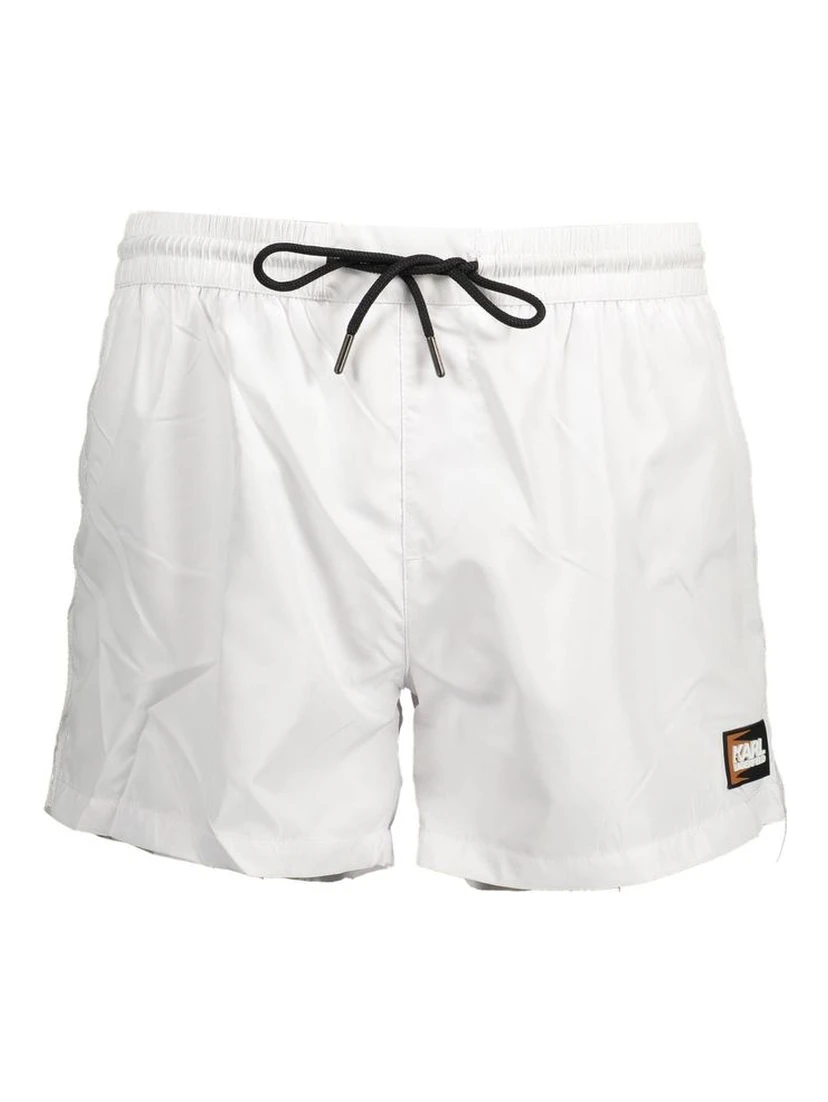 White Polyester Swimwear