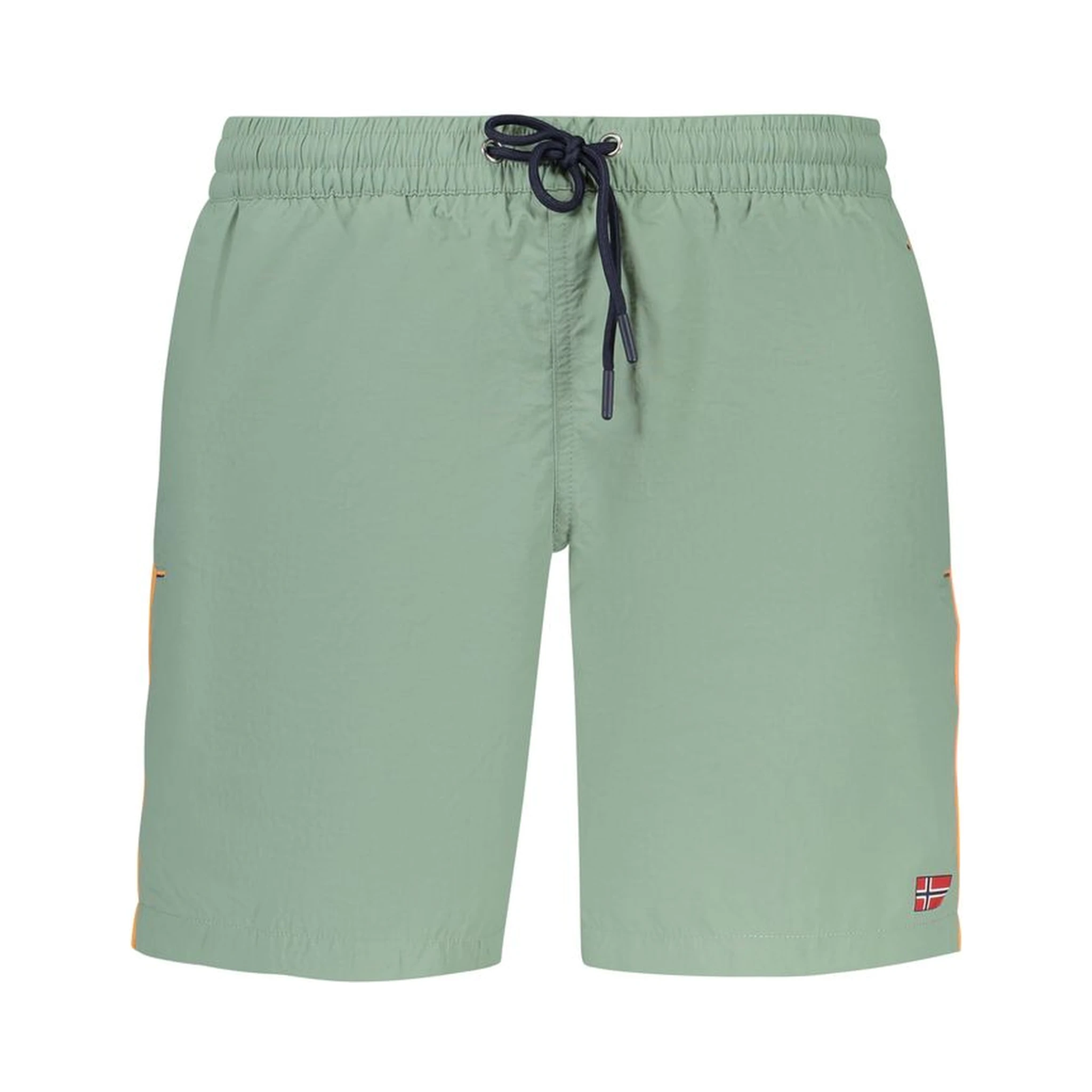 Verde Poliammide Mens Swim Boxer