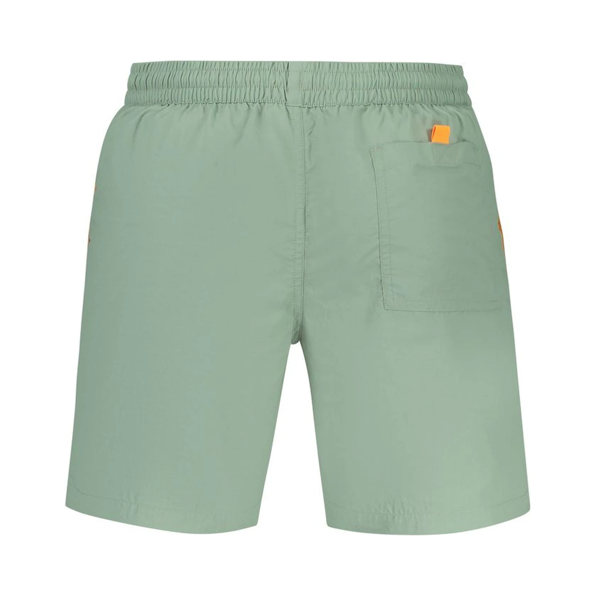 Verde Poliammide Mens Swim Boxer