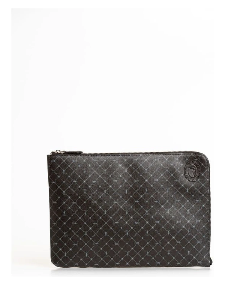Black Leather Men Clutch
