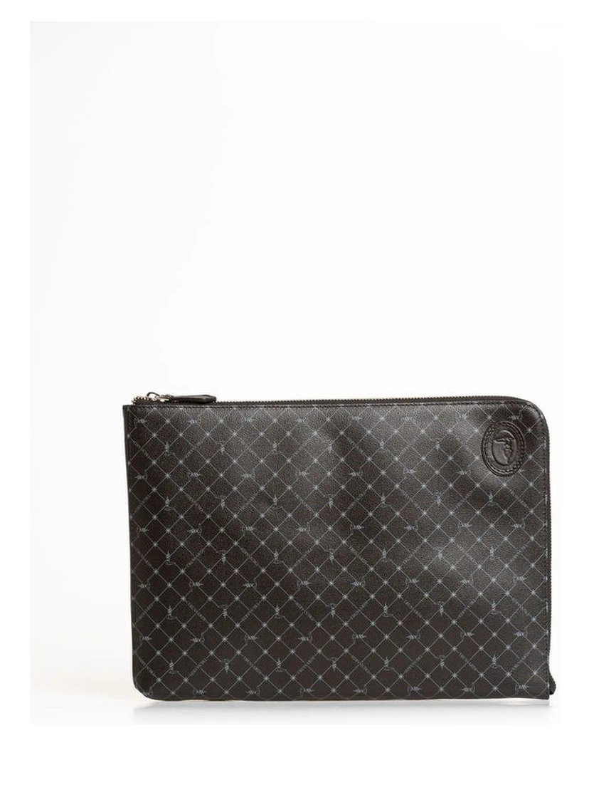 Black Leather Men Clutch
