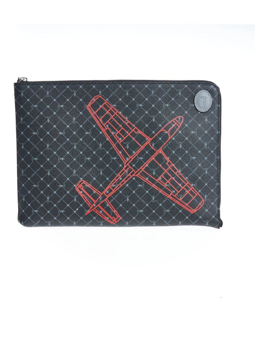 Black Leather Men Clutch