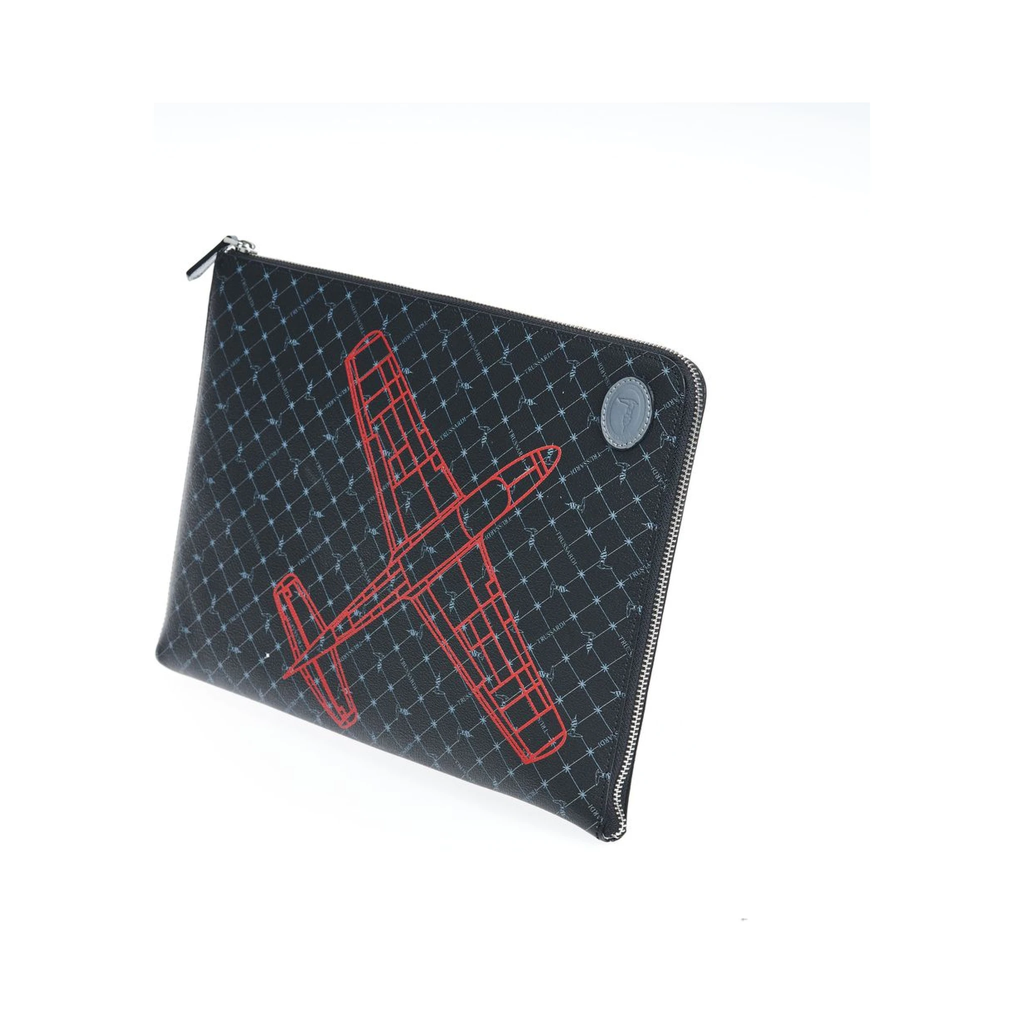 Black Leather Men Clutch