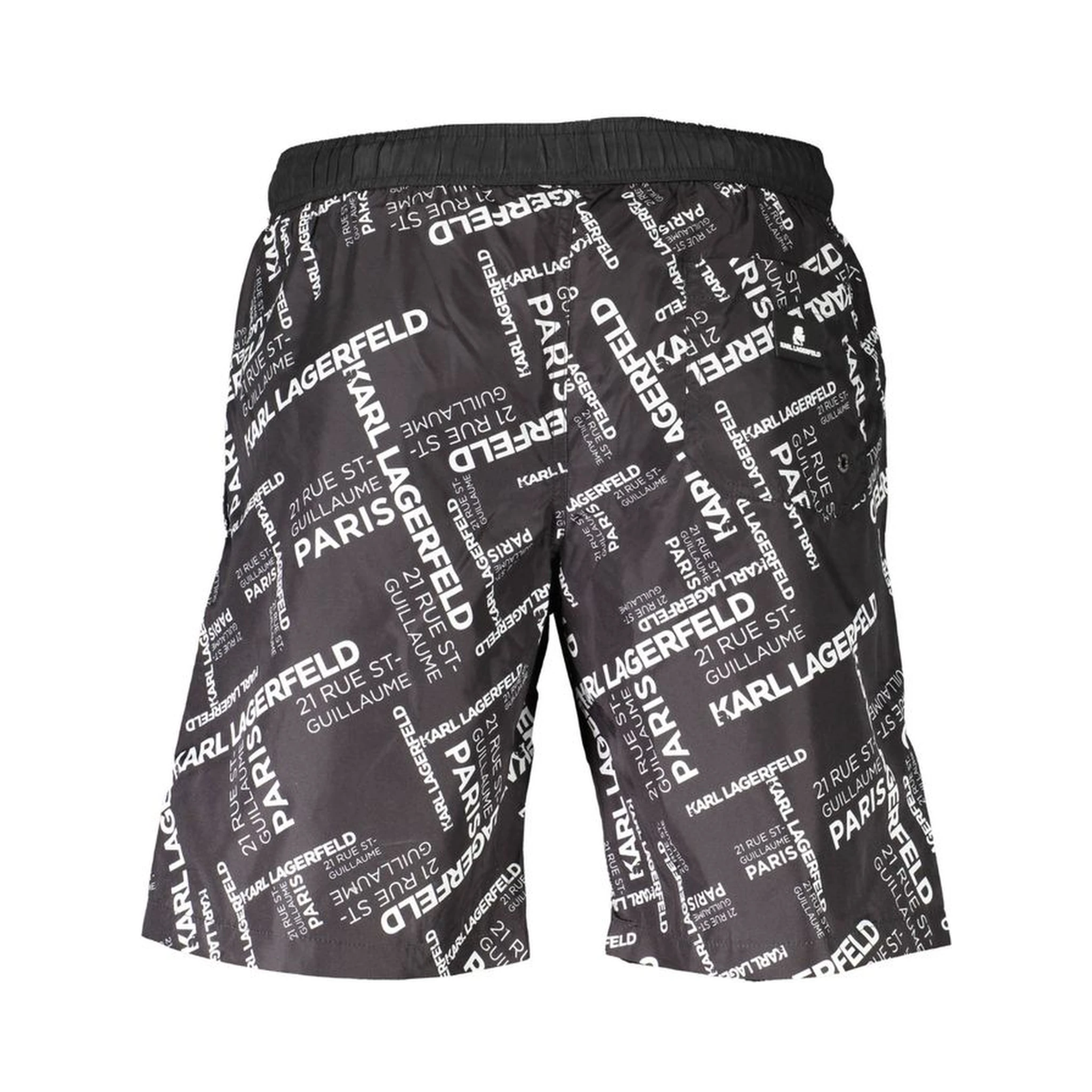 Black Polyester Swimwear