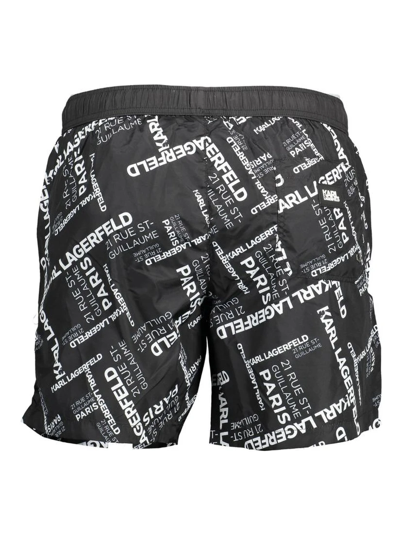 Black Polyester Swimwear