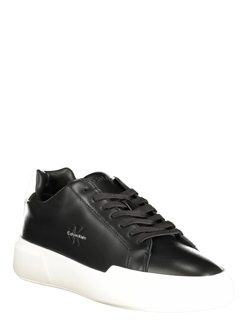 Black Leather Men's Sneaker