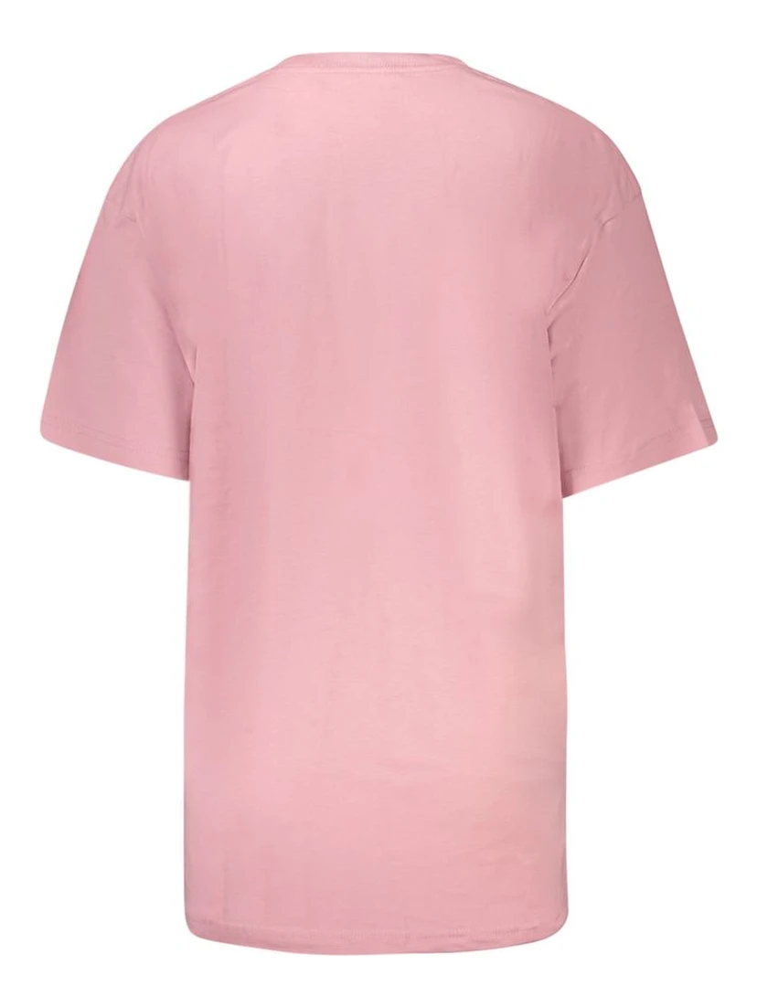 Pink Cotton Women T-Shirt