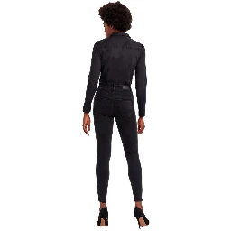 Black Cotton Bodysuit