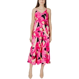 Multicolor Viscose Long Dress