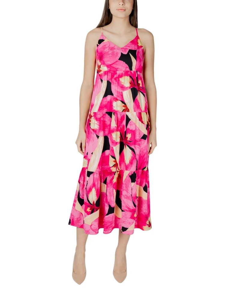 Multicolor Viscose Long Dress