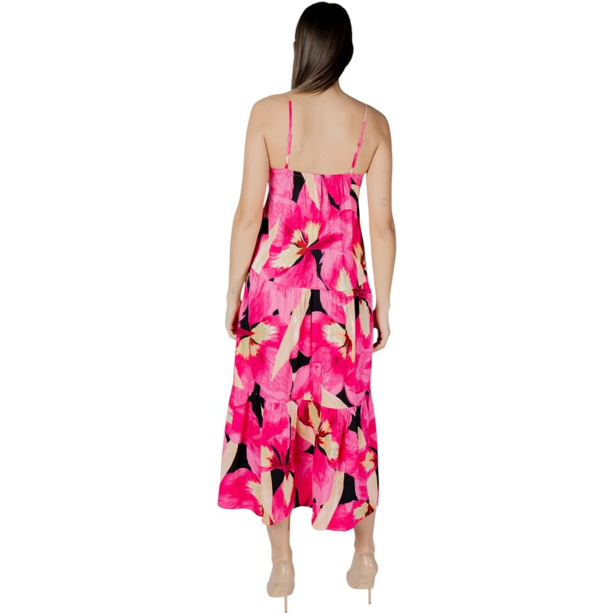 Multicolor Viscose Long Dress