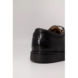 Black Leather Oxfords And Derbies