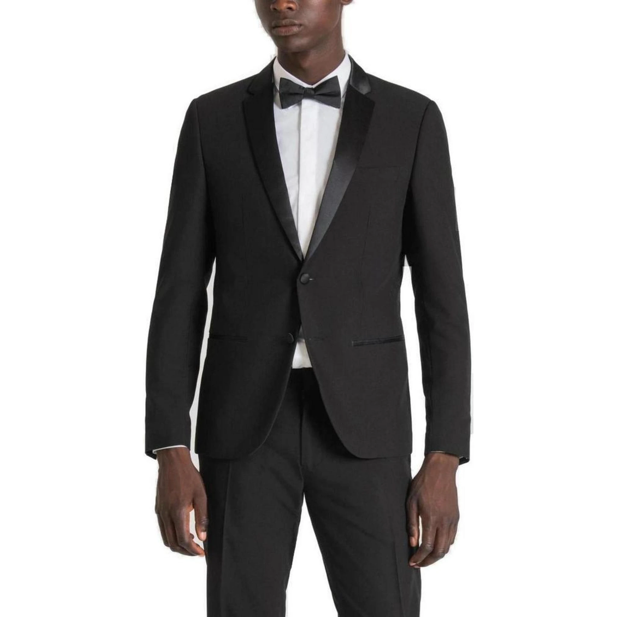 Black Polyester Blazer