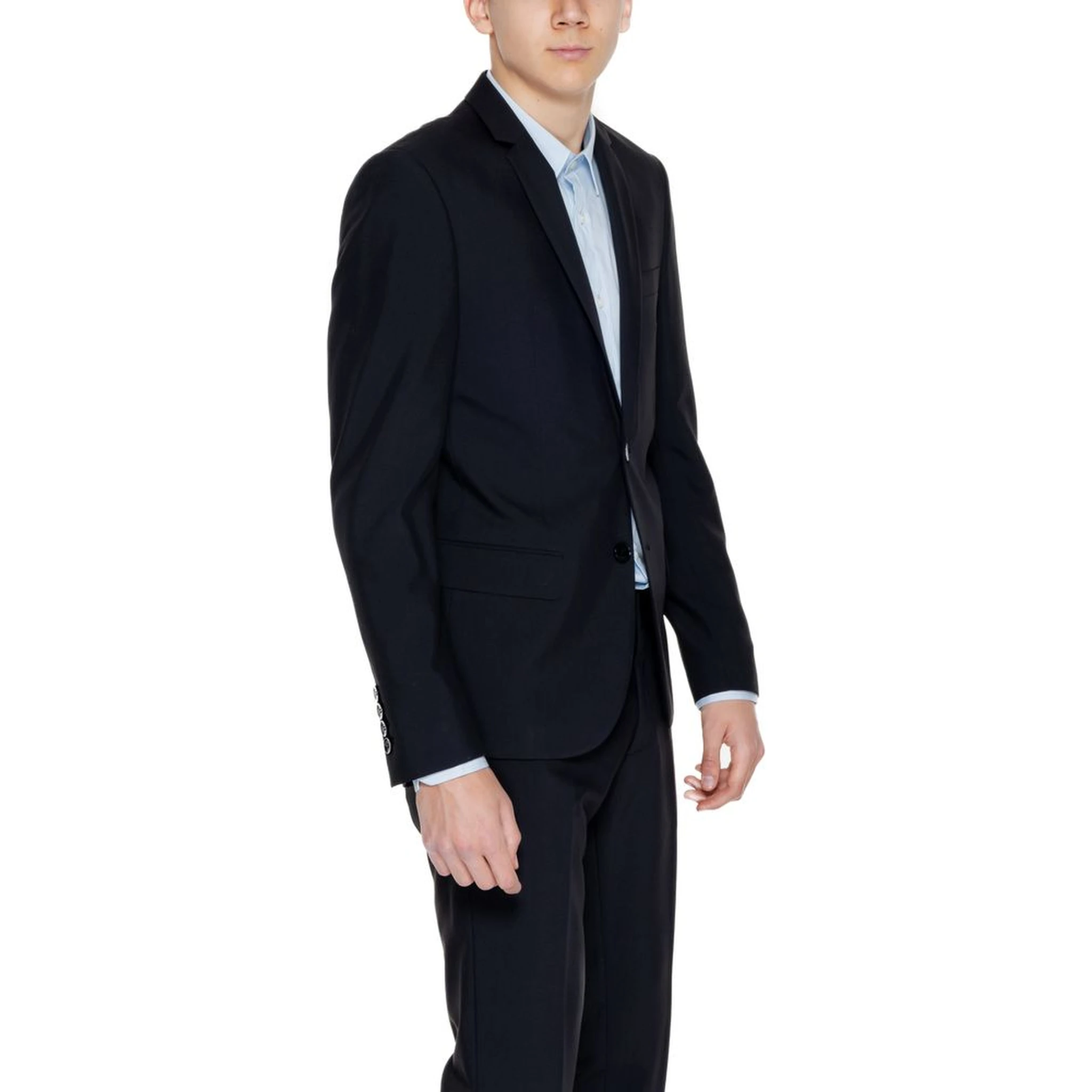 Black Polyester Blazer