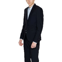 Black Polyester Blazer