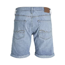 Light Blue Cotton Bermuda Shorts