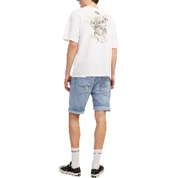 Light Blue Cotton Bermuda Shorts
