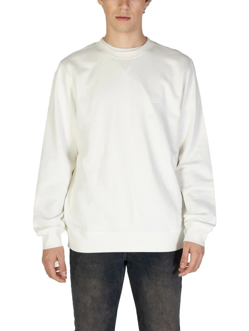 White Cotton Sweatshirt