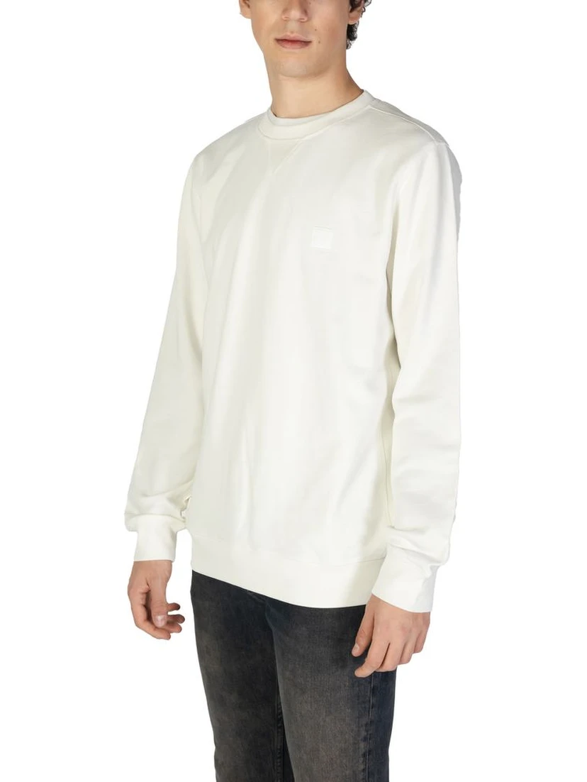 White Cotton Sweatshirt