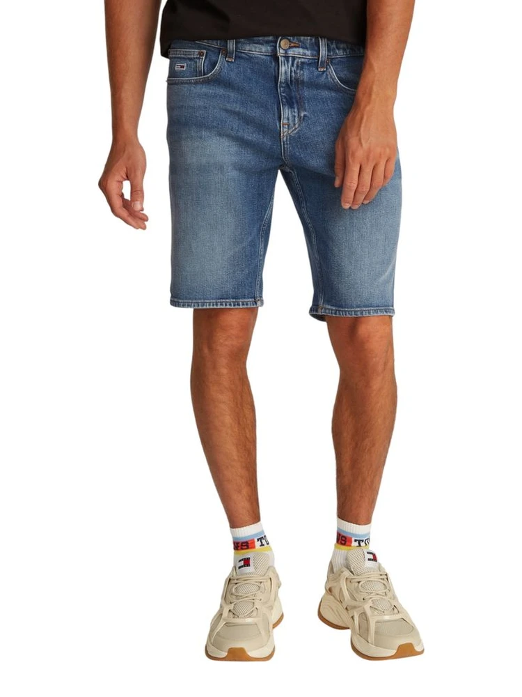 Blue Recycled Cotton Bermuda Shorts