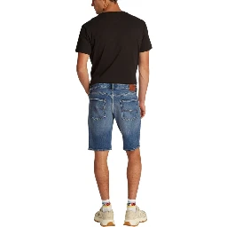 Blue Recycled Cotton Bermuda Shorts