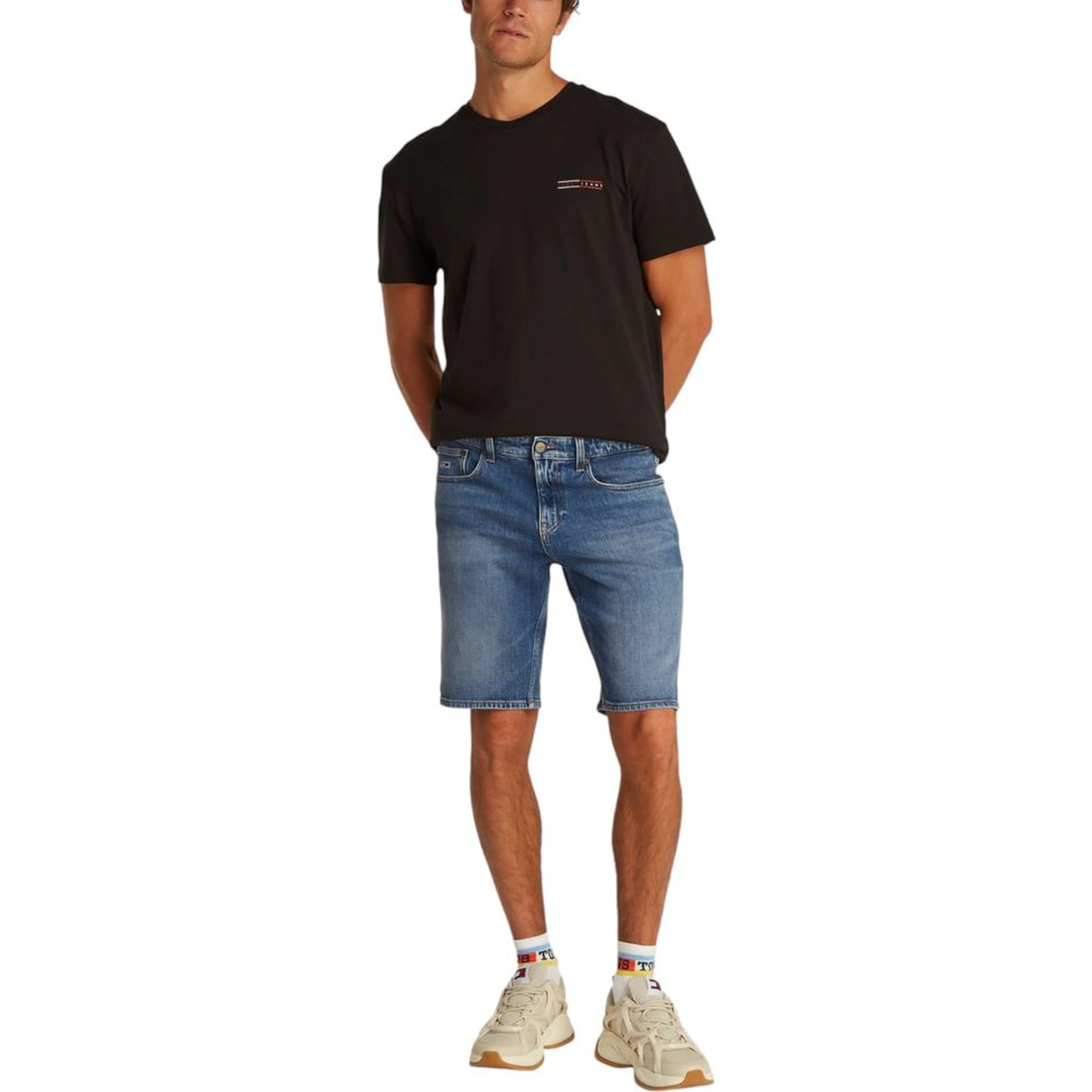 Blue Recycled Cotton Bermuda Shorts