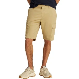 Beige Cotton Bermuda Shorts