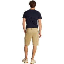 Beige Cotton Bermuda Shorts