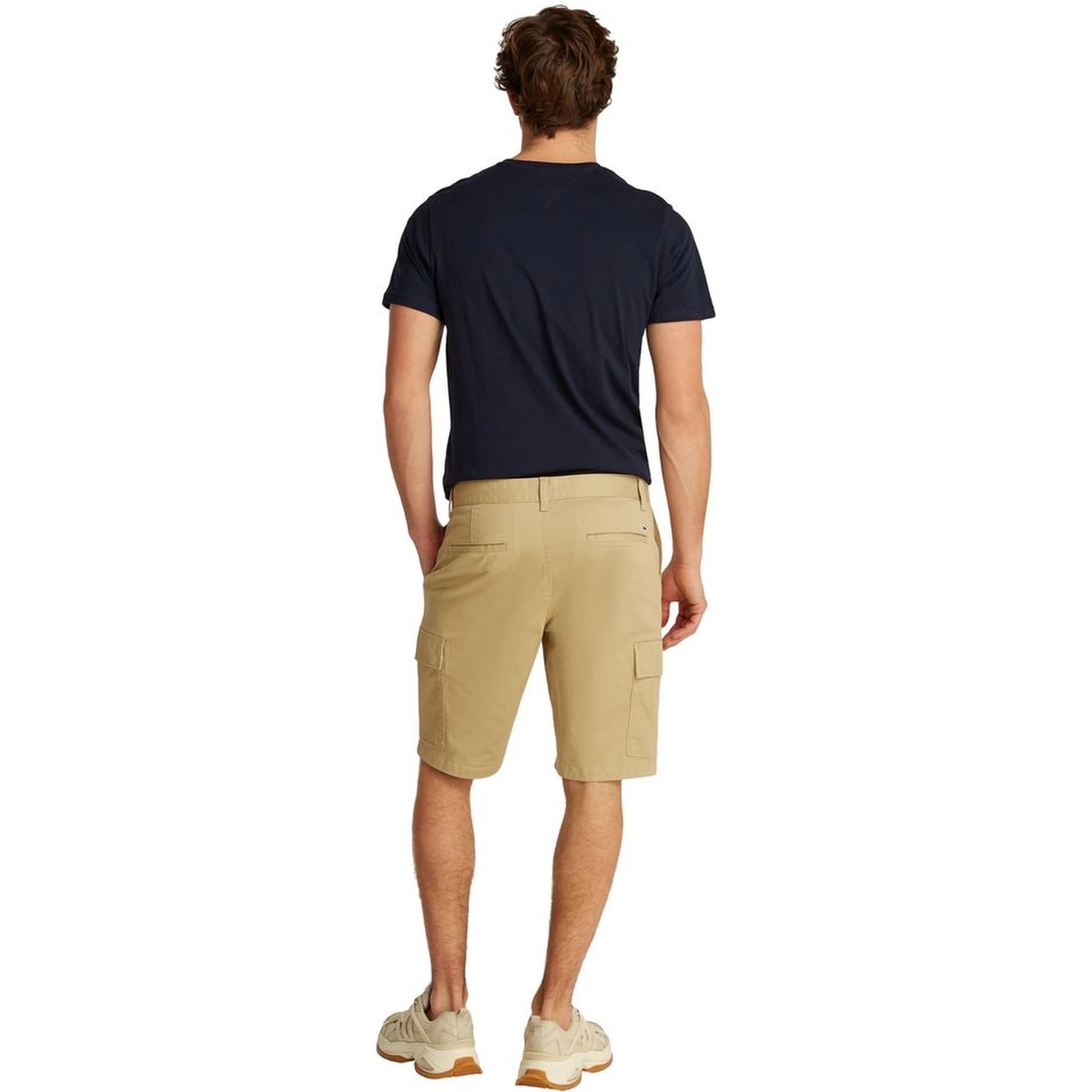Beige Cotton Bermuda Shorts