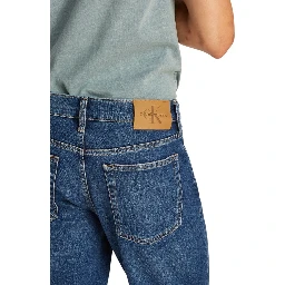 Blue Cotton Bermuda Shorts